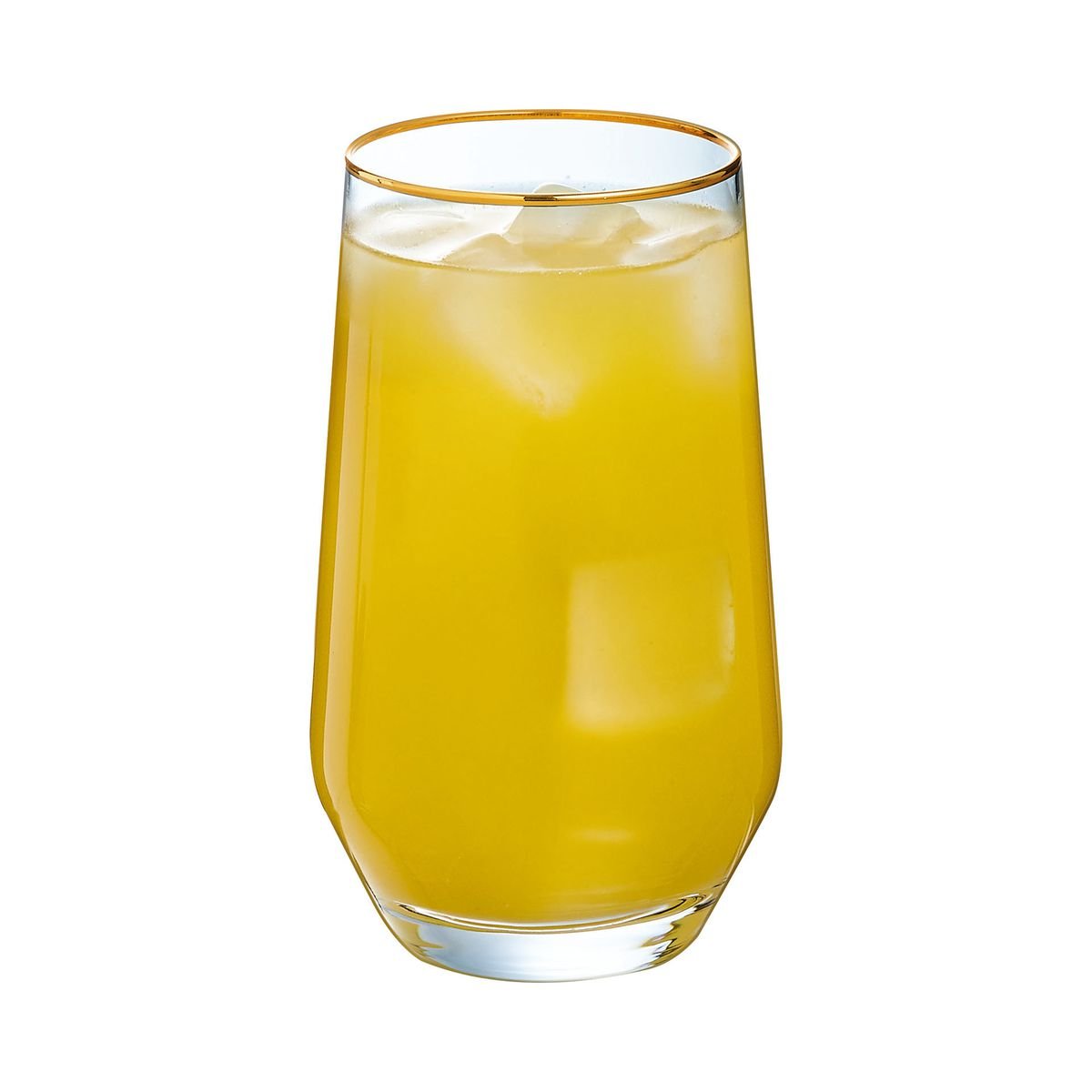 4 verres à eau 40cl bord or -ULTIME BORD OR transparent, CRISTAL D ARQUES