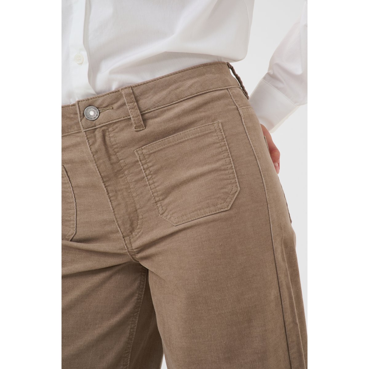 Pantalon casual beige desert taupe, KAFFE