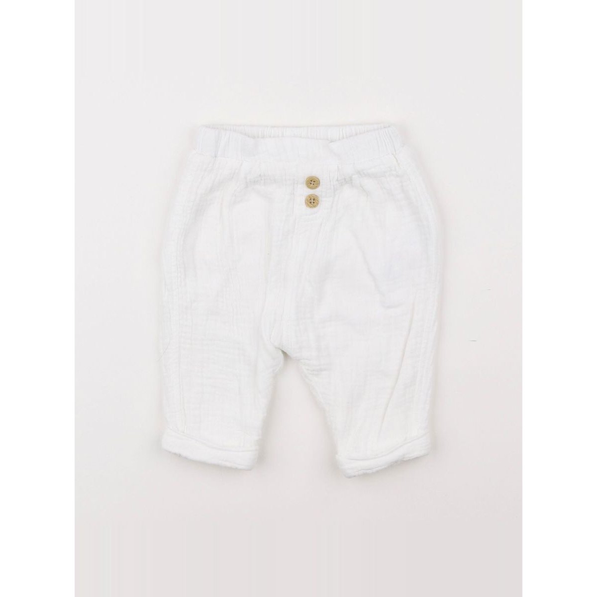 Pantalon doublé - Très bon état blanc, VERTBAUDET