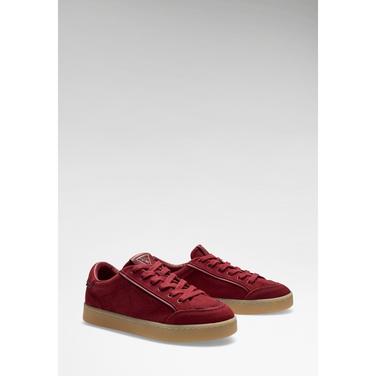 Baskets En Daim Jhell rouge, GUESS