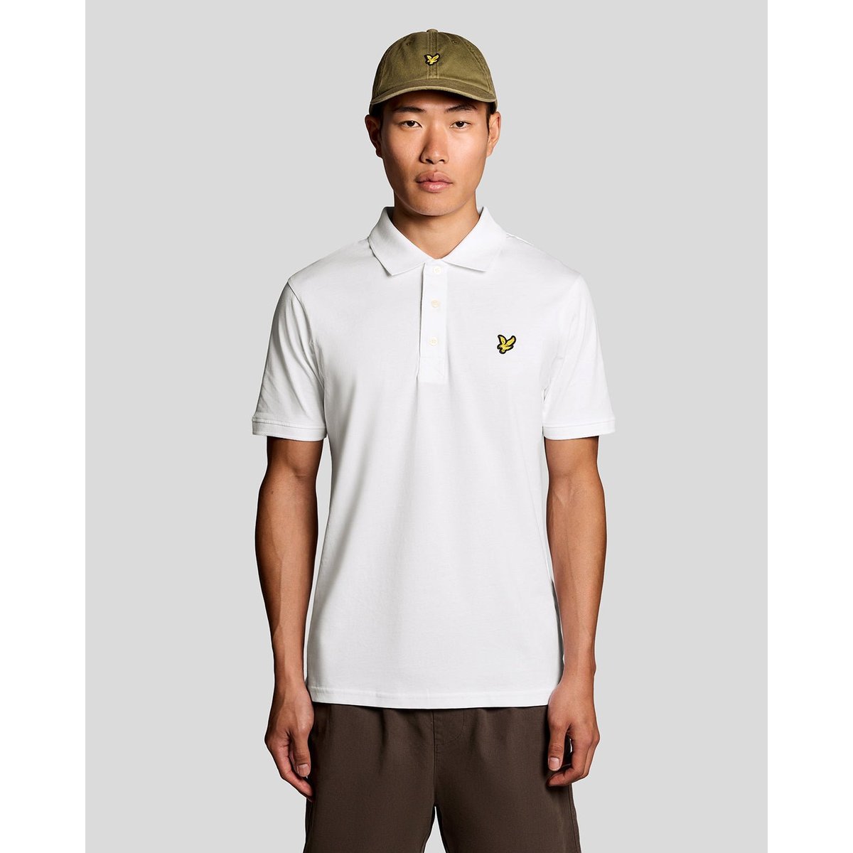 Polo en coton Jersey blanc, LYLE & SCOTT