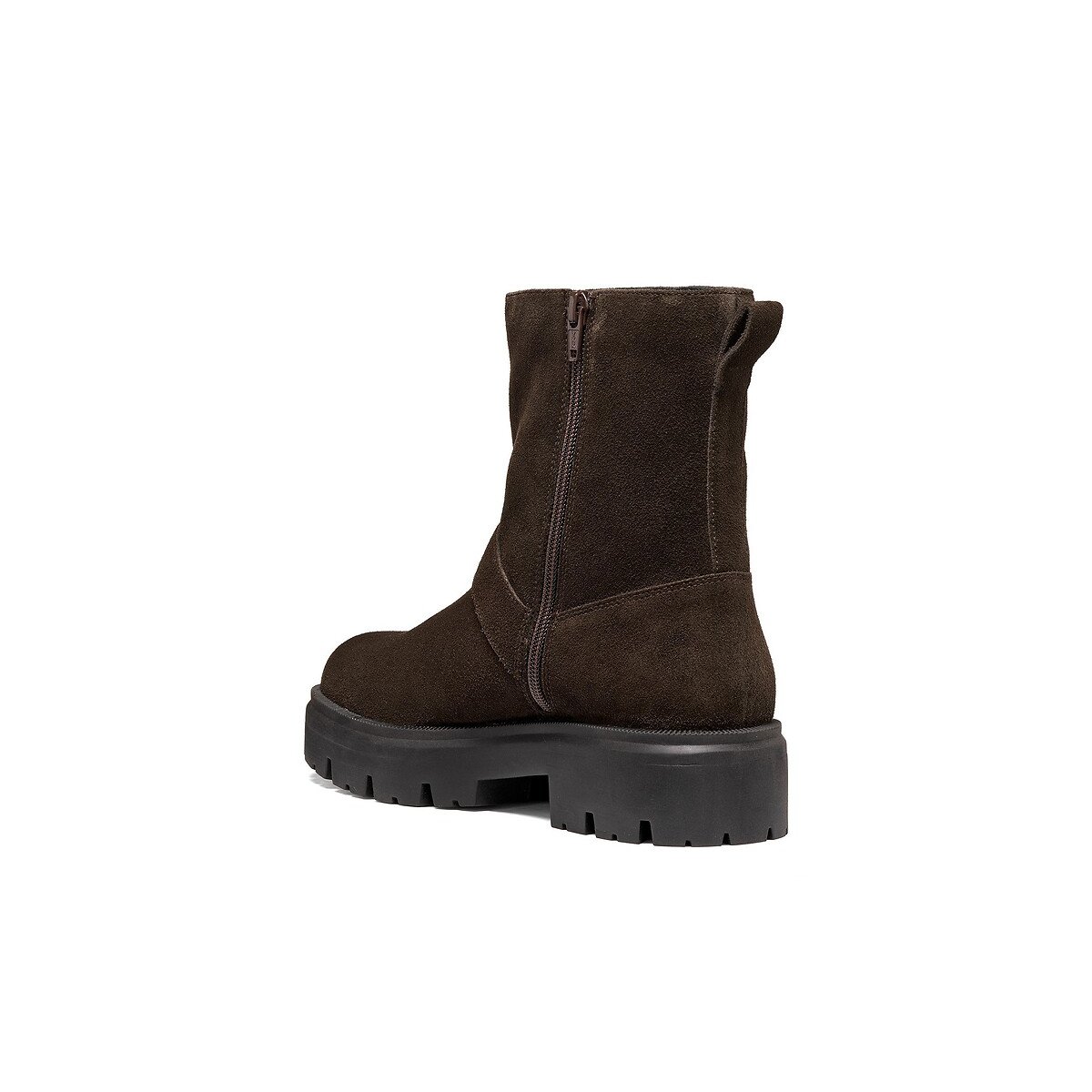 Klargena leather biker boots chocolate brown, GEOX