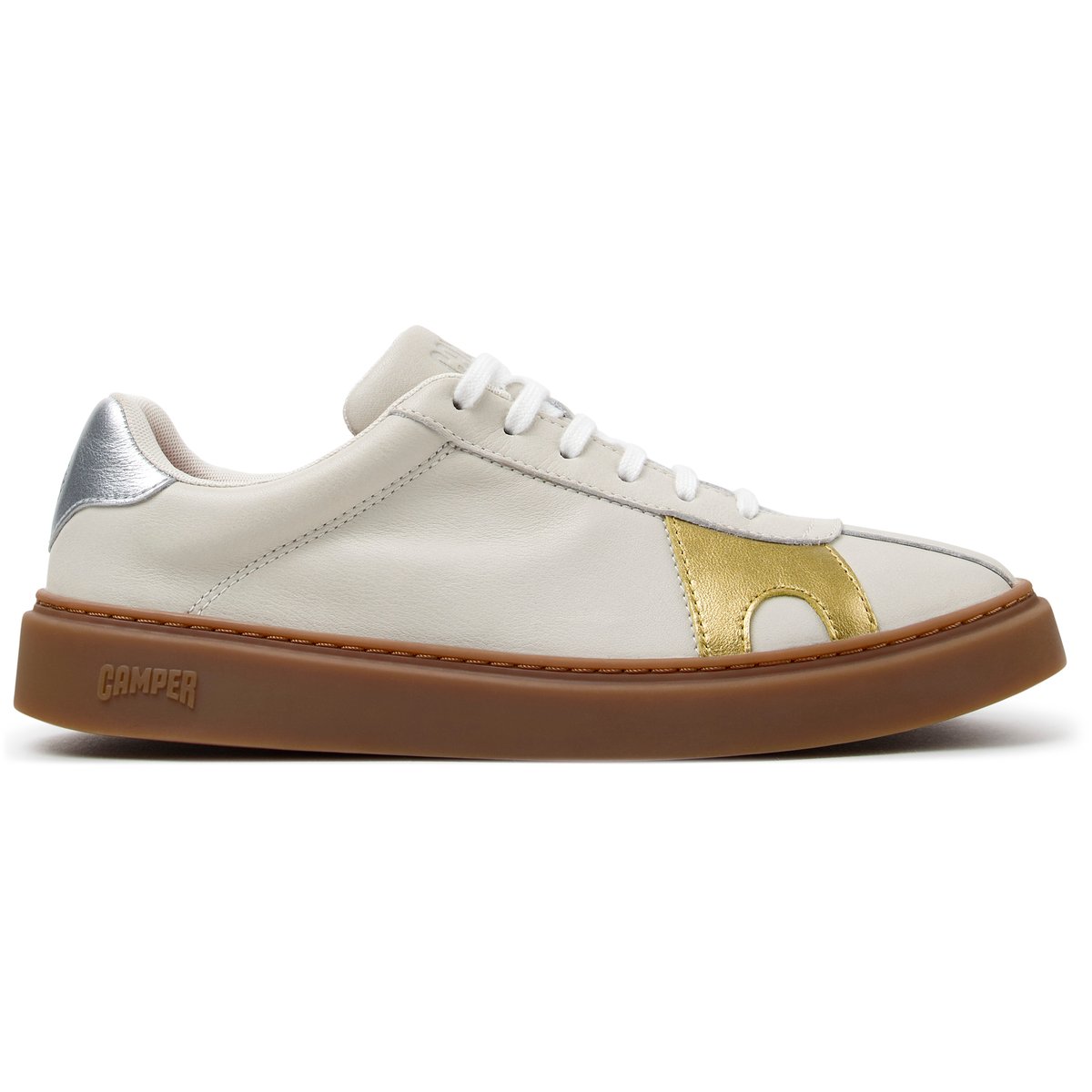 Baskets Runner Twentyfive Twins Smooth Leather blanc naturel 004, CAMPER