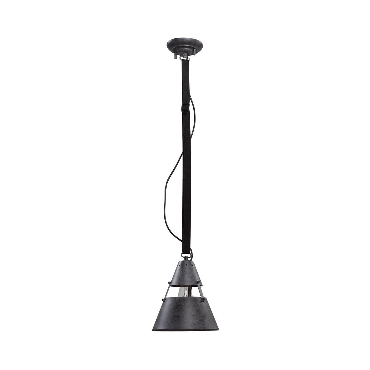 Suspension en métal vintage, D.220 , INDUSTRIAL noir, MANTRA
