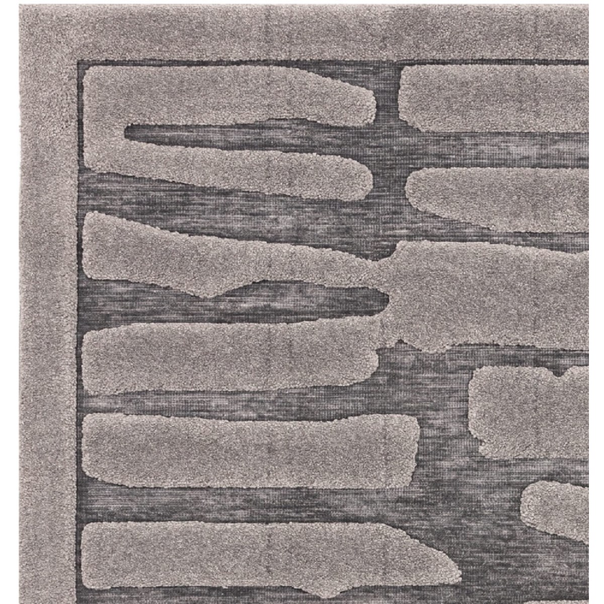 Tapis salon et chambre moderne et design RIFT gris, NOVATREND