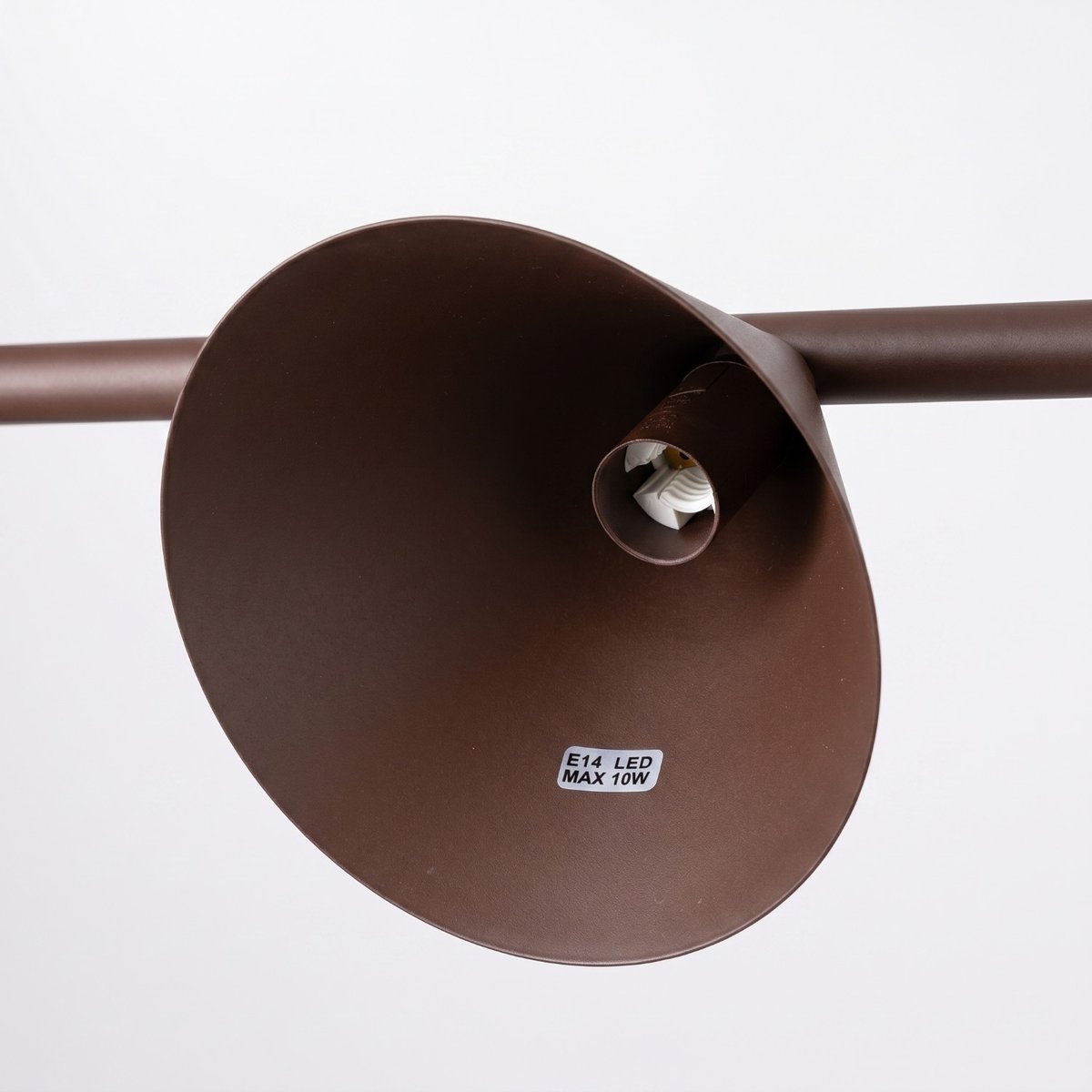 Lustre Acier Brun E14 4 Nox brun, EDEN