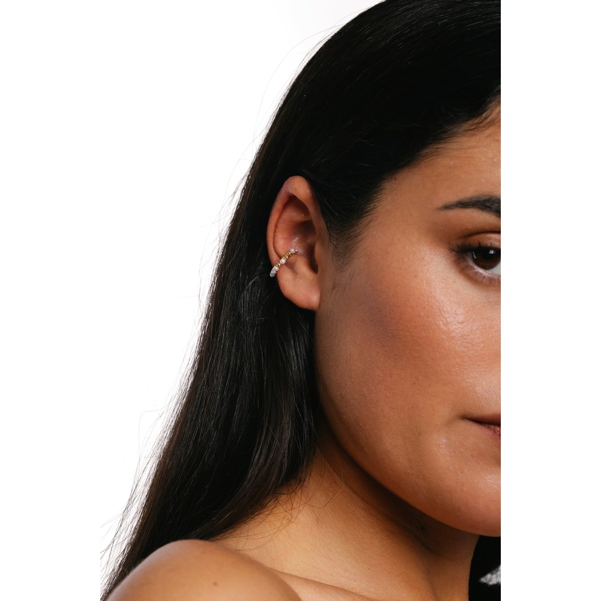 Faux piercing Frida - Perle de culture argent / tanzanite, YAY PARIS
