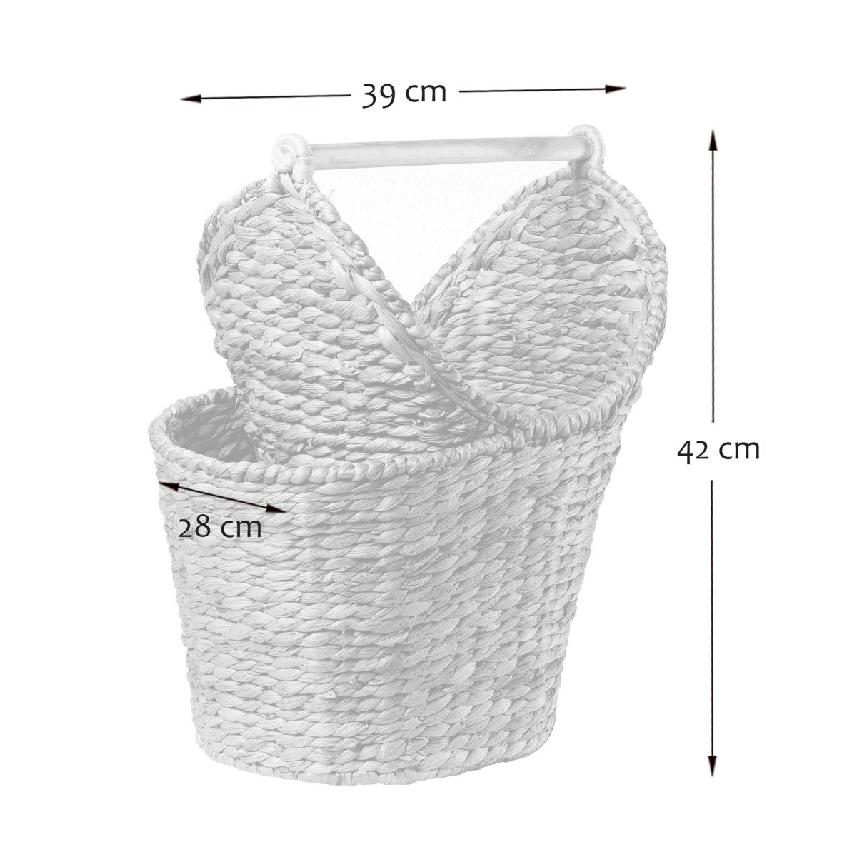 Panier de rangement pour papier WC bois clair, CALICOSY