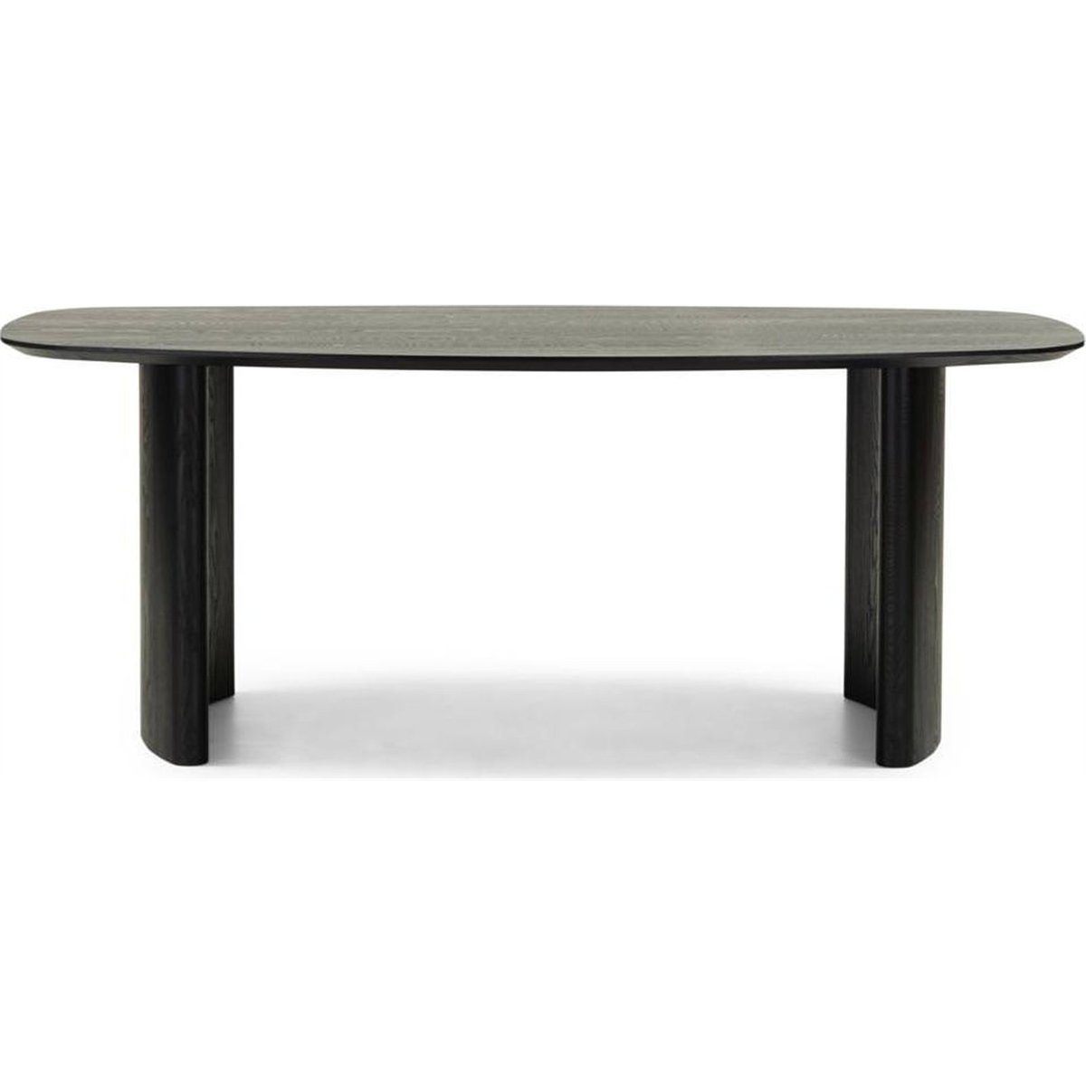 Table à manger ovale collection MARIS bois foncé, RECOLLECTION