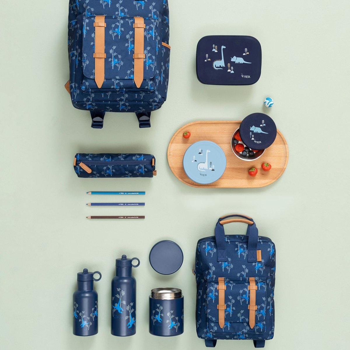 Sac à dos bébé bleu, FRESK