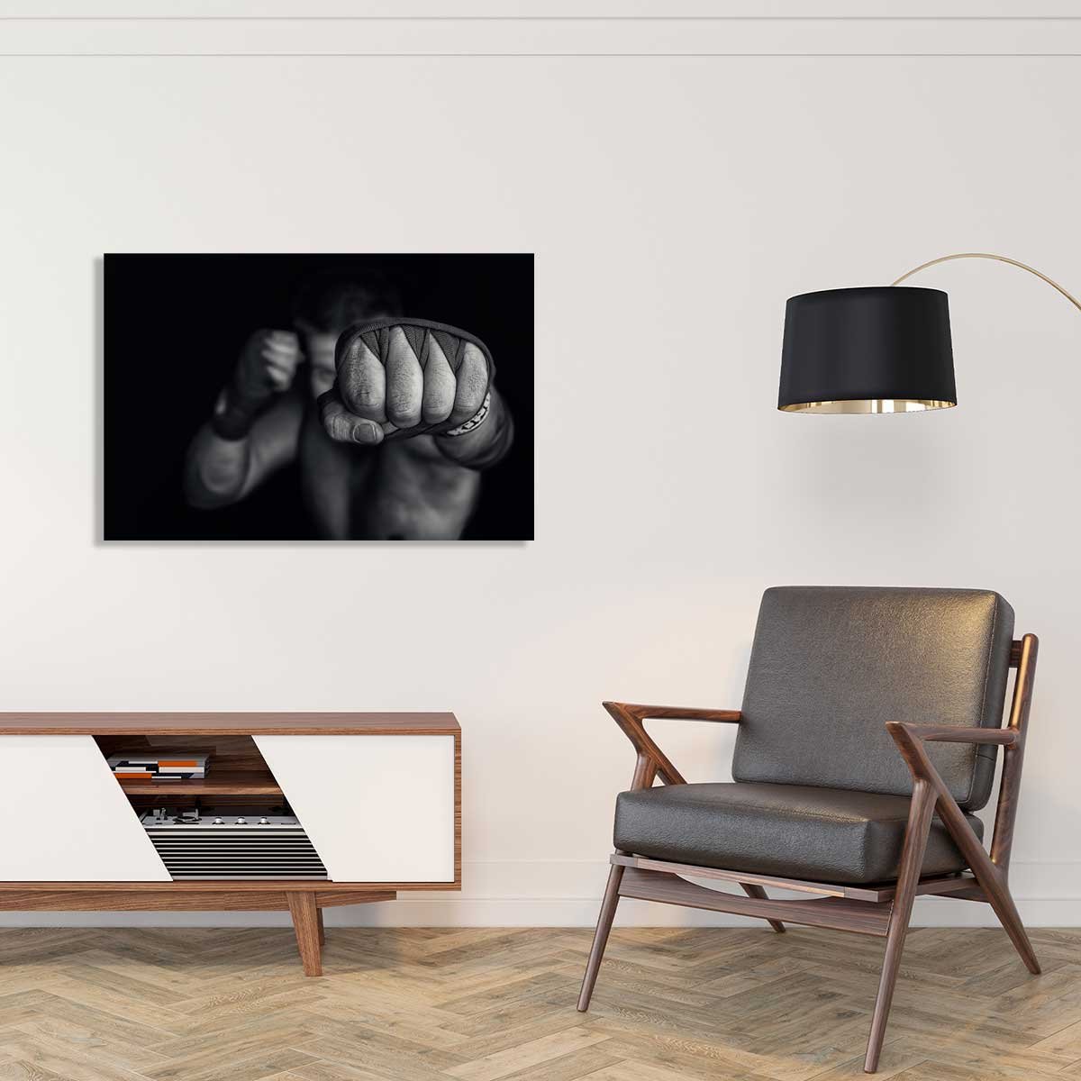 Tableau boxe left wing tableau alu dibond, HEXOA