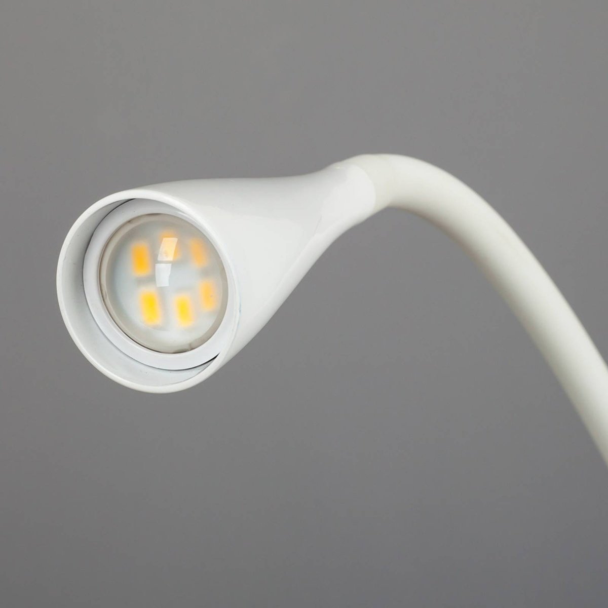 Lampe à pince en métal moderneLED, Baris blanc, LINDBY