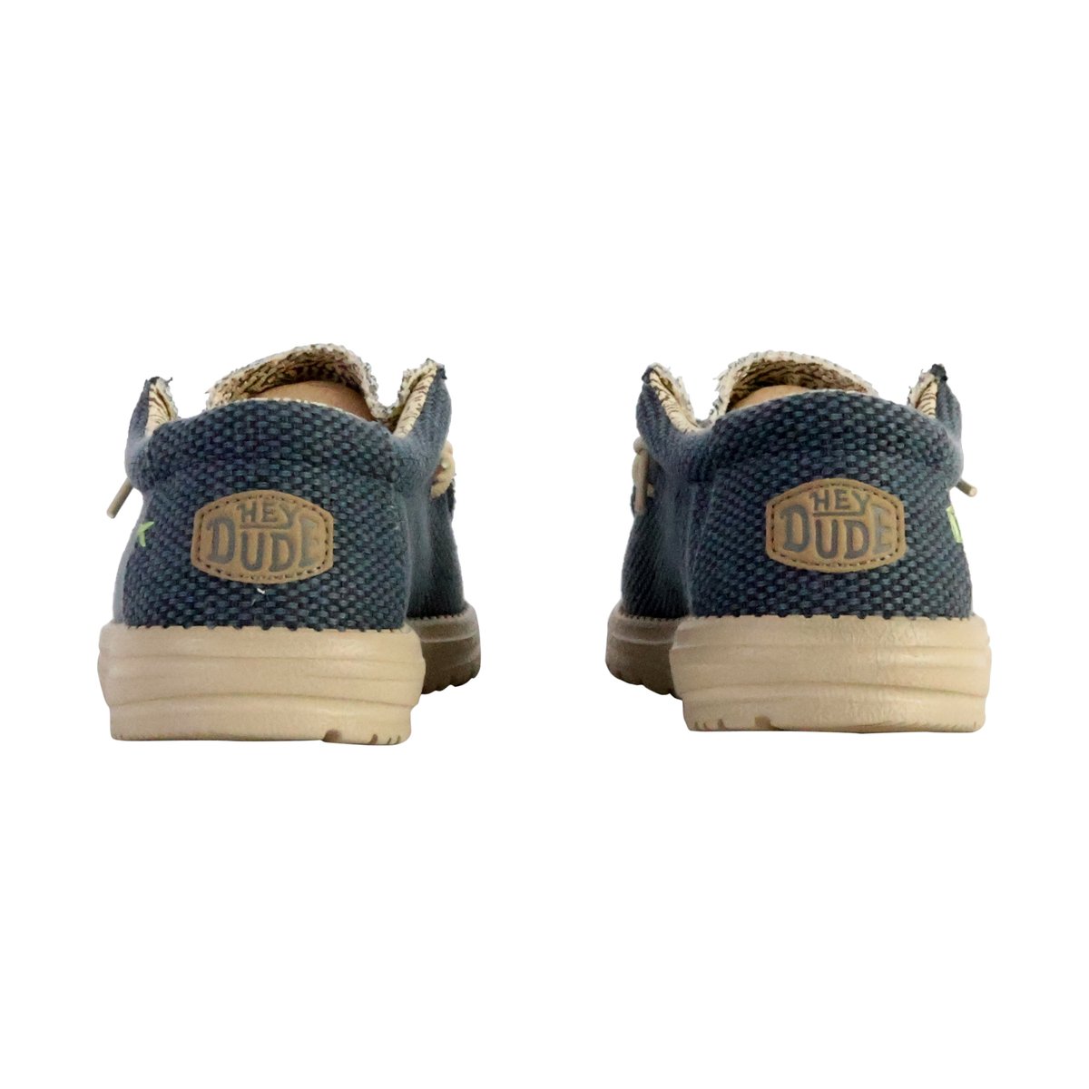Moccassin à Lacets Wally Braided bleu sombre, HEY