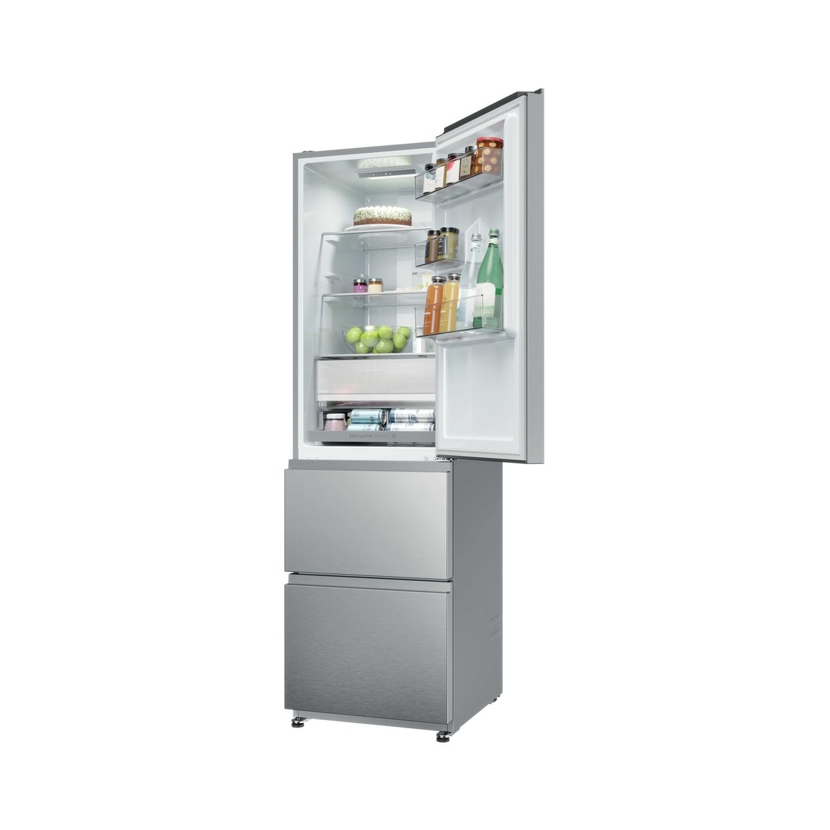 Réfrigérateur combiné HTR3518ENMX couleur unique, HAIER