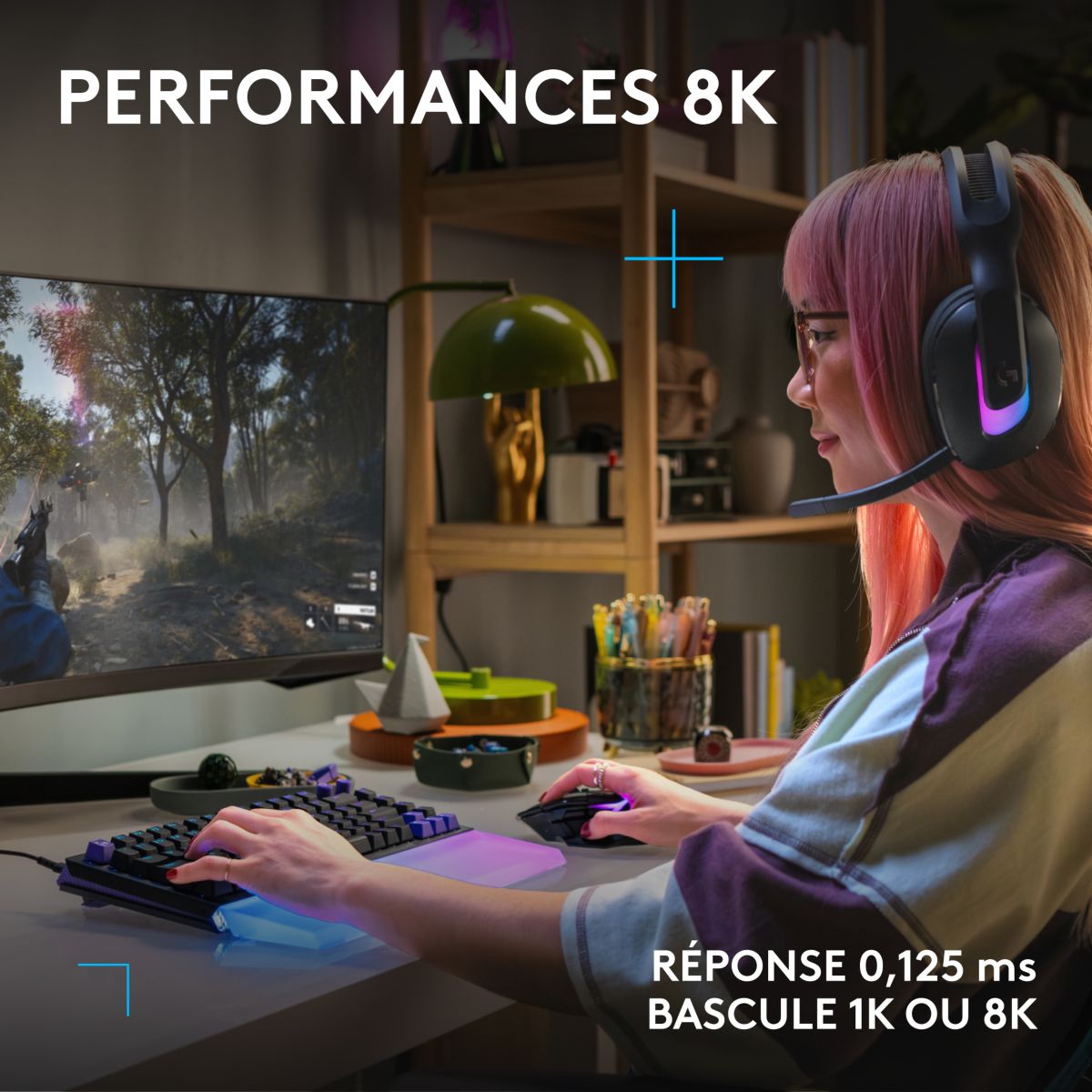 Clavier gamer G512 X 75 Noir couleur unique, LOGITECH