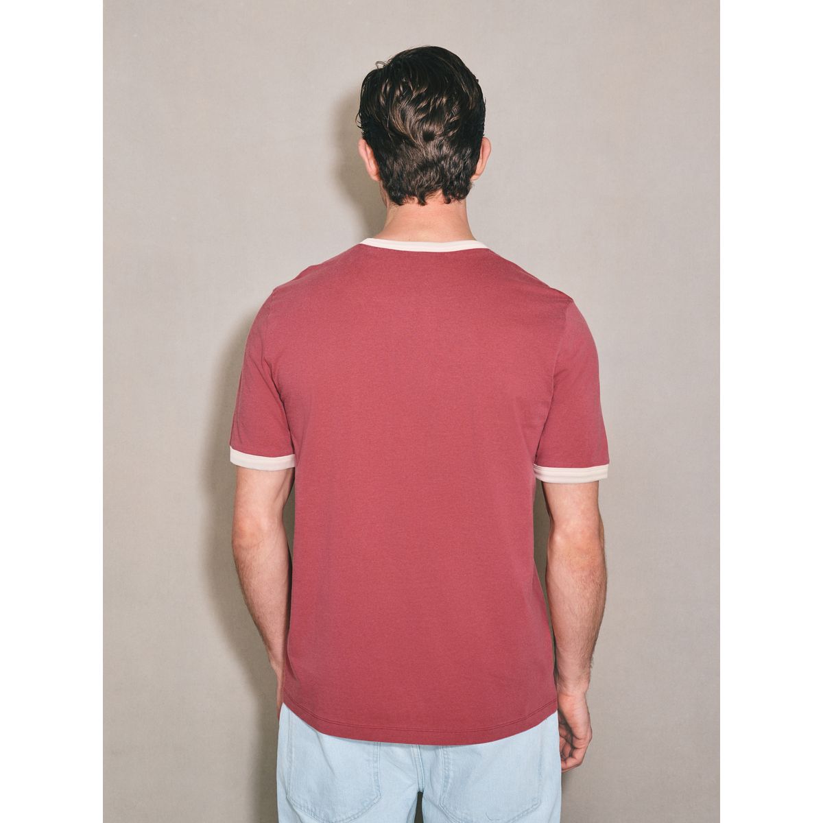 T-shirt à motif et bords contrastants edit rouge, NEXT