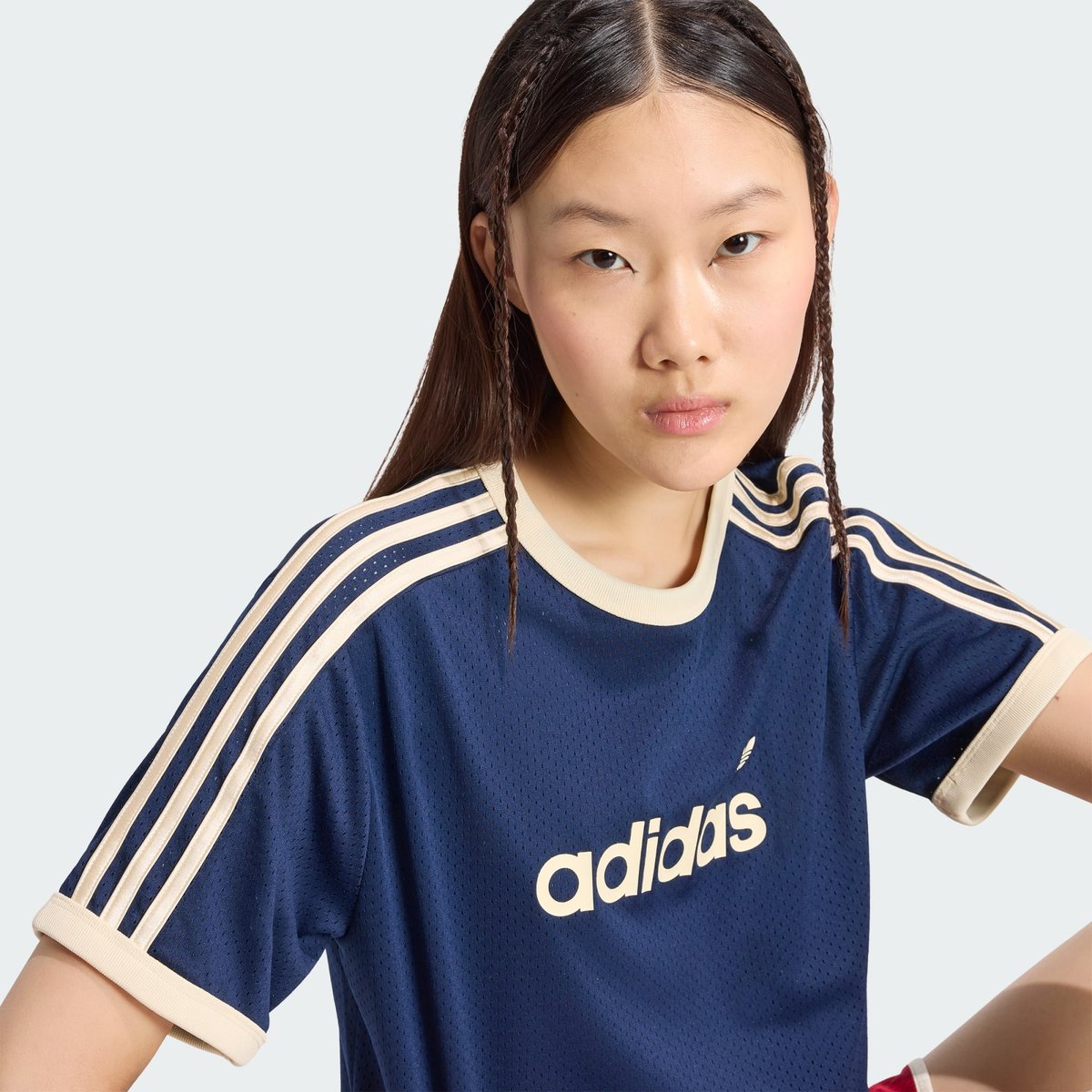 T-Shirt En Mesh Linear T-Shirt En Mesh Linear night indigo / warm vanilla, adidas Originals
