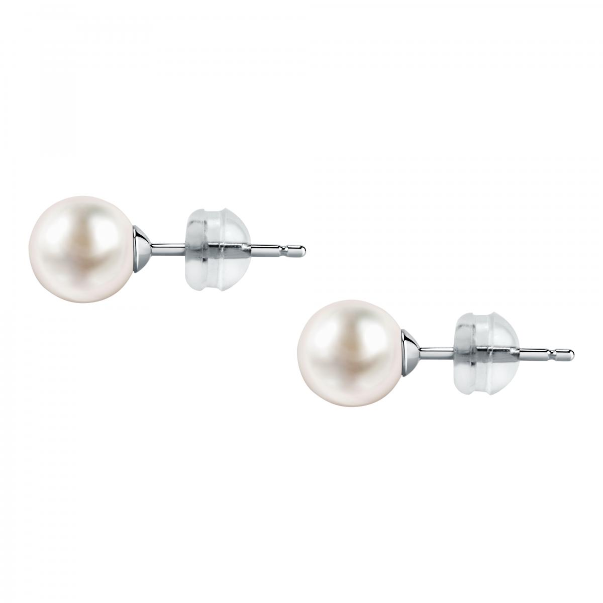 Boucles d'oreilles en or blanc 375 B-CLASSIC argent, BLUESPIRIT