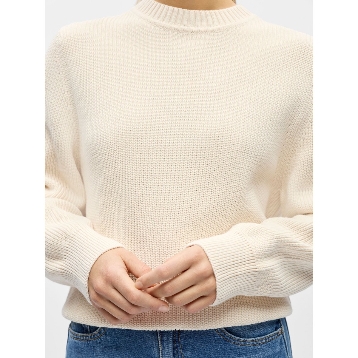 Pullover white sand, OBJECT