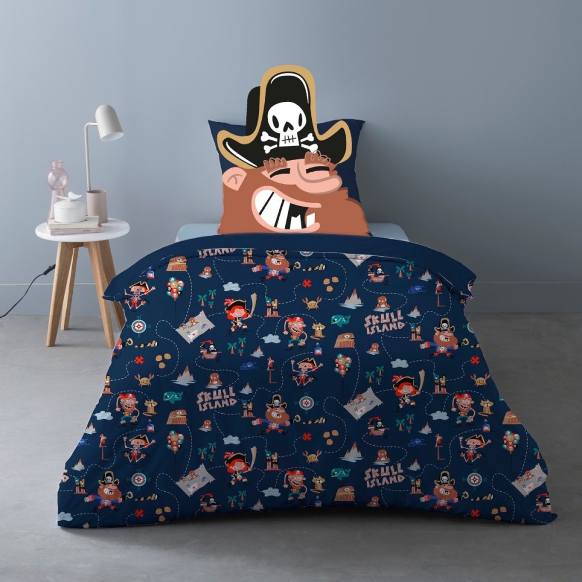 Housse de couette 140x200 Sparrow + 1 taie 100% coton color, DECORATIE