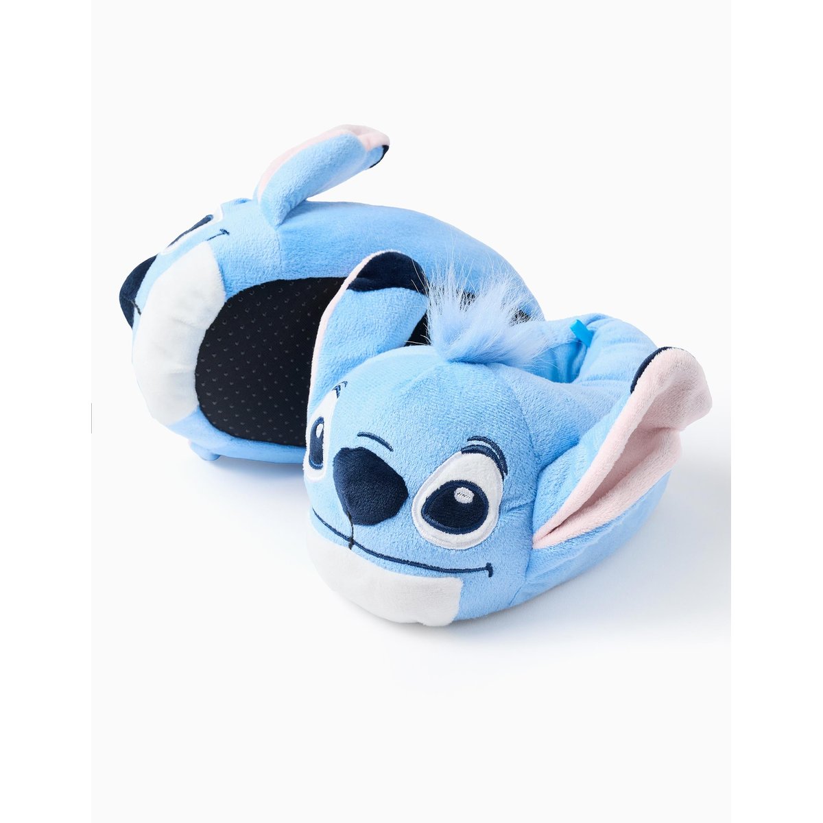 Chaussons en Peluche avec Oreilles Stitch en 3D bleu clair, ZIPPY