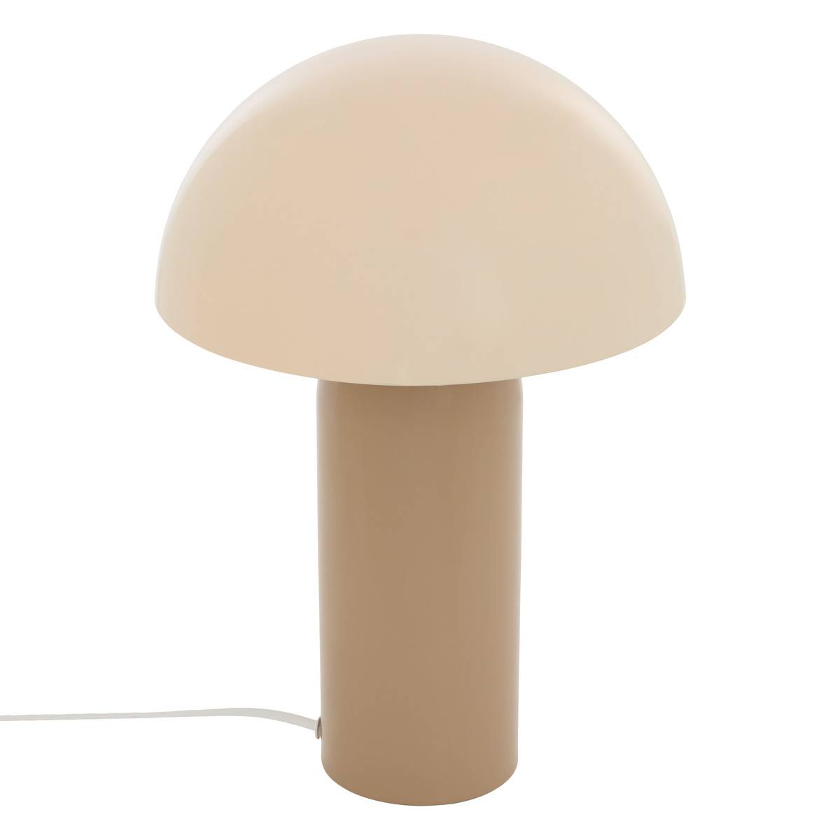 Lampe champignon en acier LITO beige, ATMOSPHERA