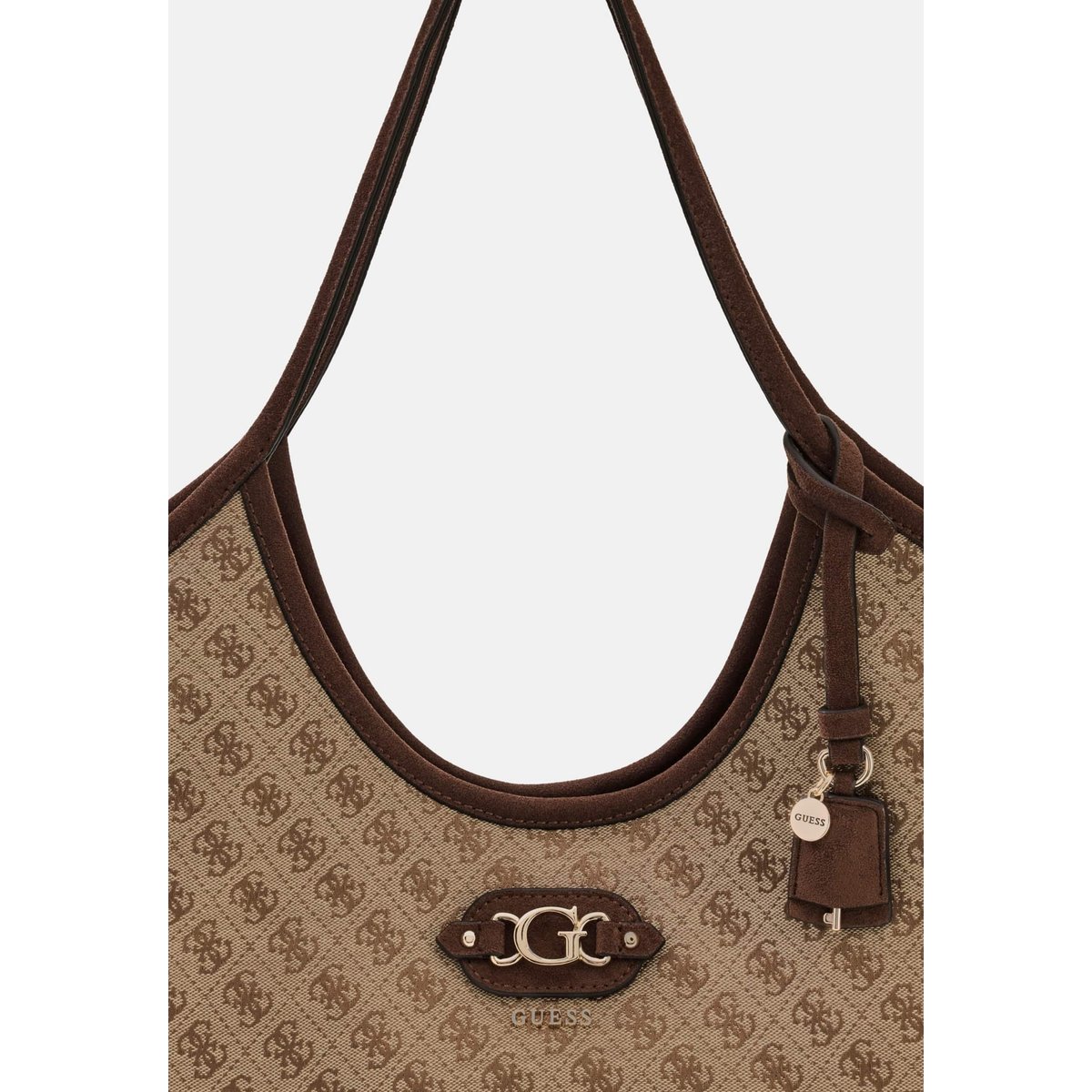 Sac Tote Avec Logo Samantha marron multi, GUESS