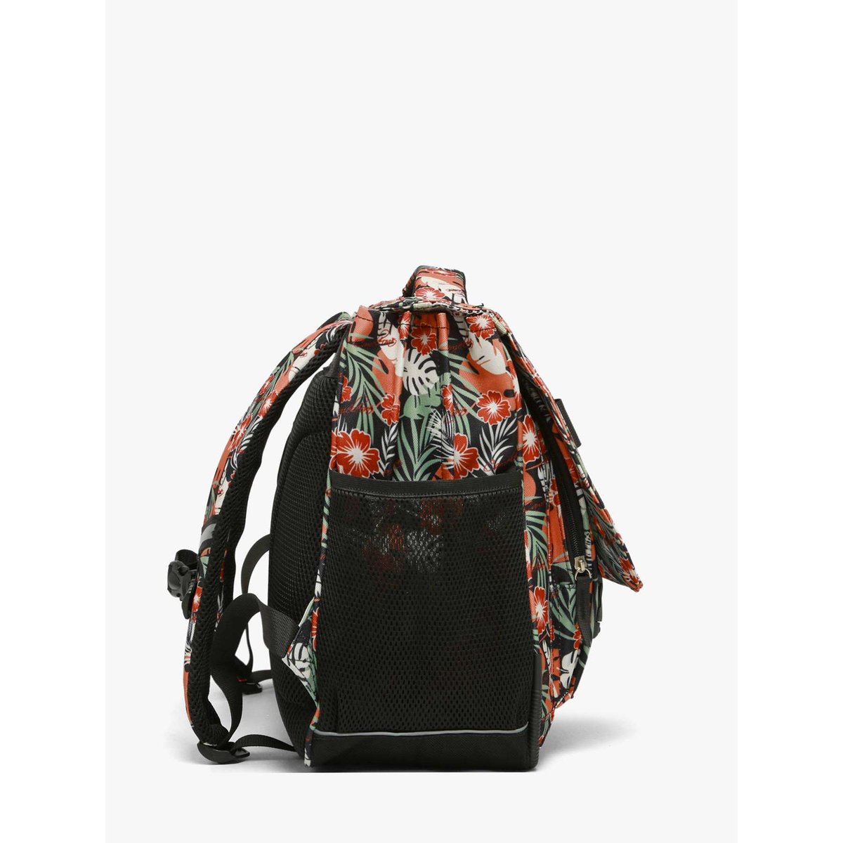 Cartable 3 compartiments coral hibiscus, CAMELEON