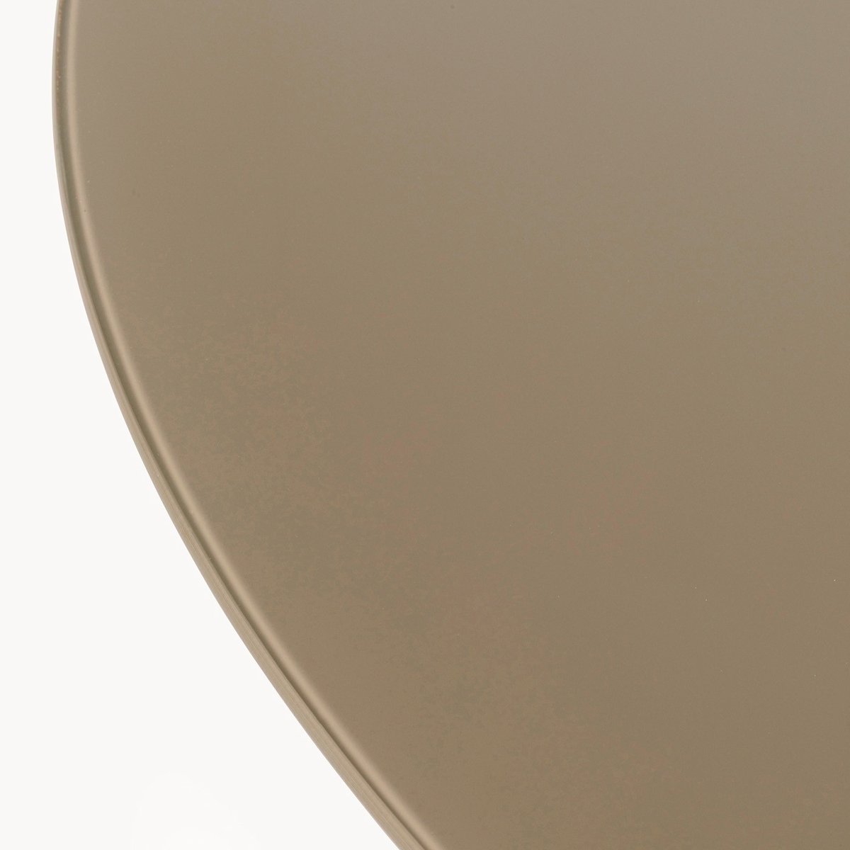 Table ovale en verre et acier, TERRY marron, KARE DESIGN