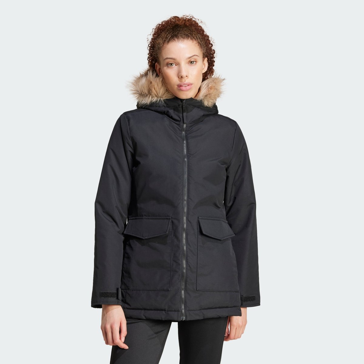 Parka Paveric Fur black, ADIDAS SPORTSWEAR