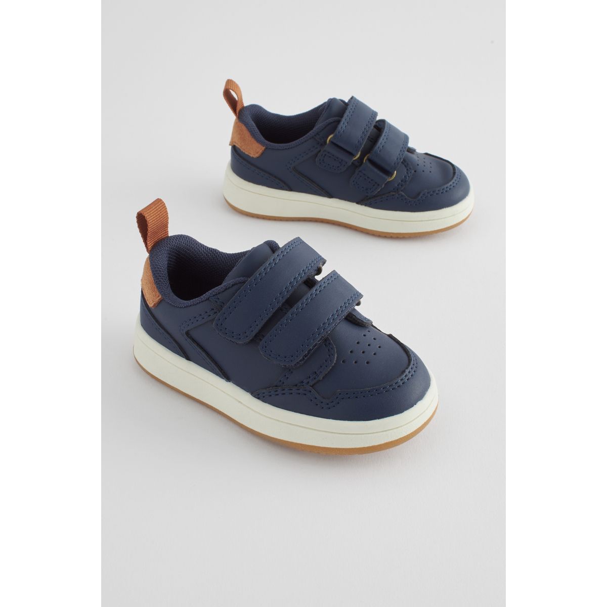 Chaussures premiers pas à scratch bébé bleu marine, NEXT