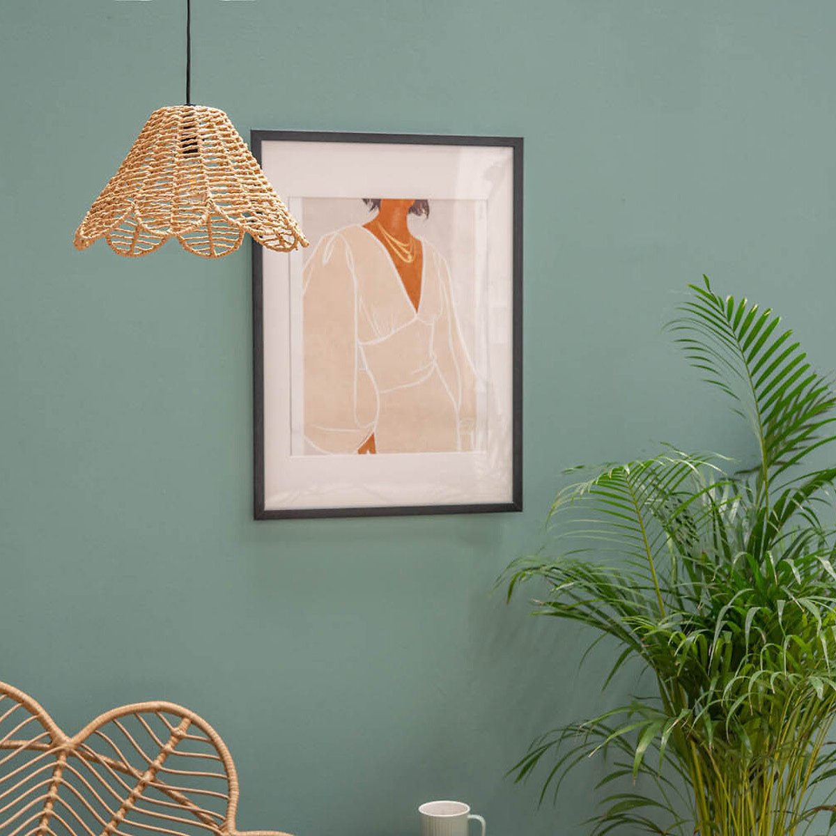 Velma Natural Rattan Flower Pendant Shade natural, SO'HOME