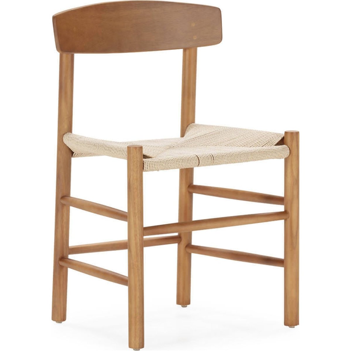 Chaise en bois de pin et corde de papier vieilli, RECOLLECTION