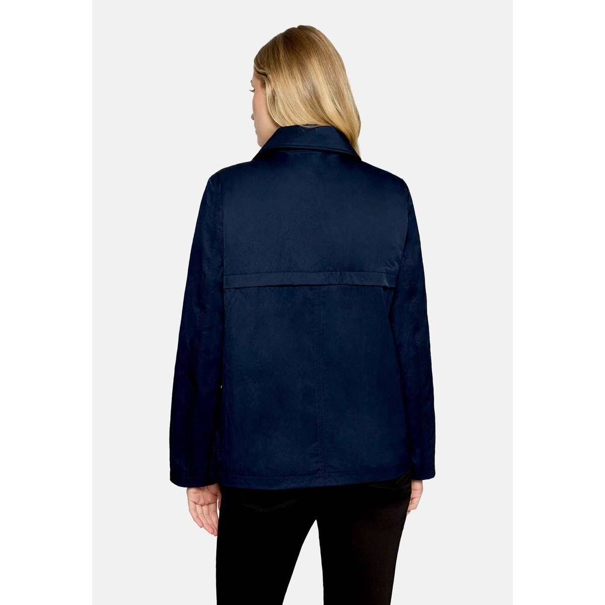 Manteau court à col bleu foncé, BETTY BARCLAY
