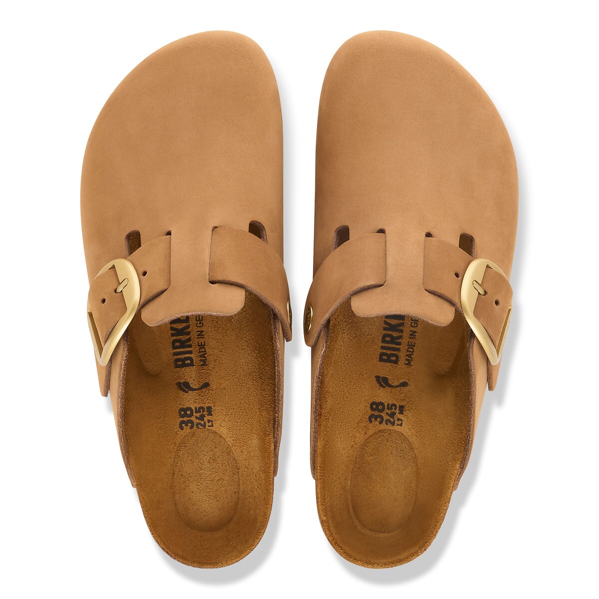 Sabots big Buckle Boston camel, BIRKENSTOCK