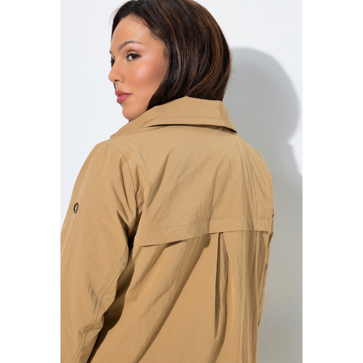 Trench court HYPRAR, matière déperlante beige, ULLA POPKEN