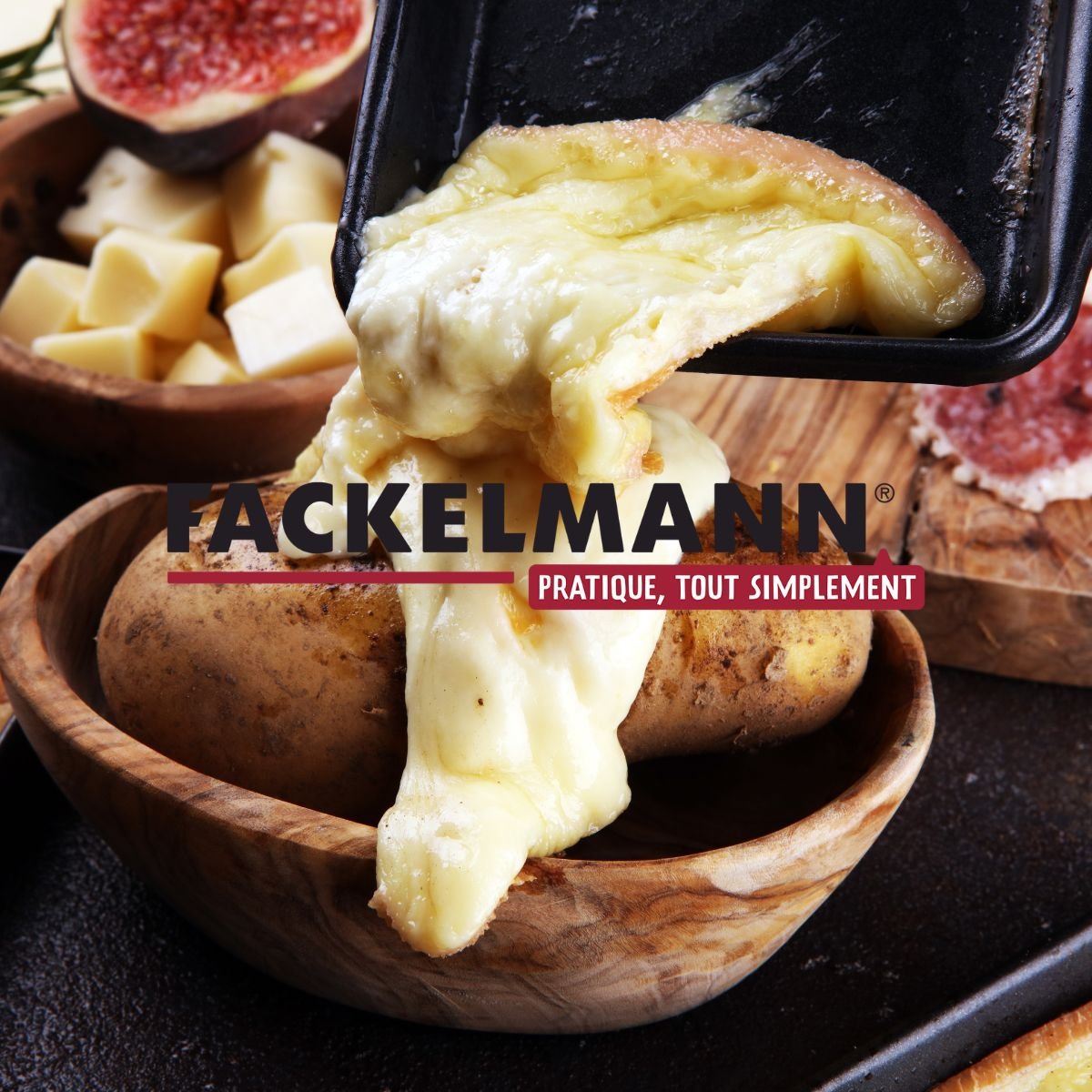 Ensemble de 12 spatules à raclette en bois WOOD EDITION bois, FACKELMANN