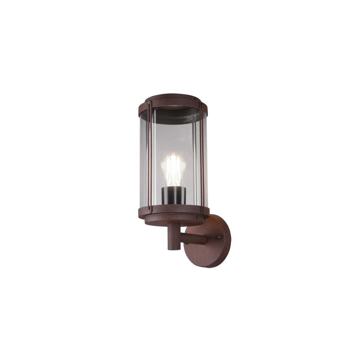 Applique extérieur rustique métal Tanaro rouille, TRIO