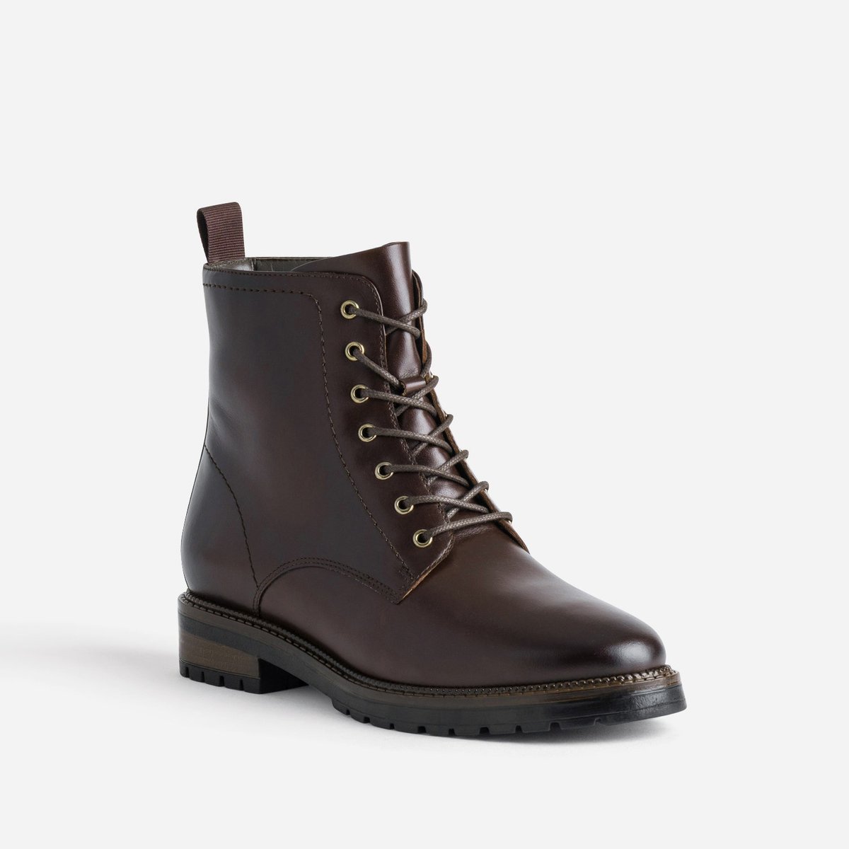 Boots en cuir LYNN chocolat, ERAM