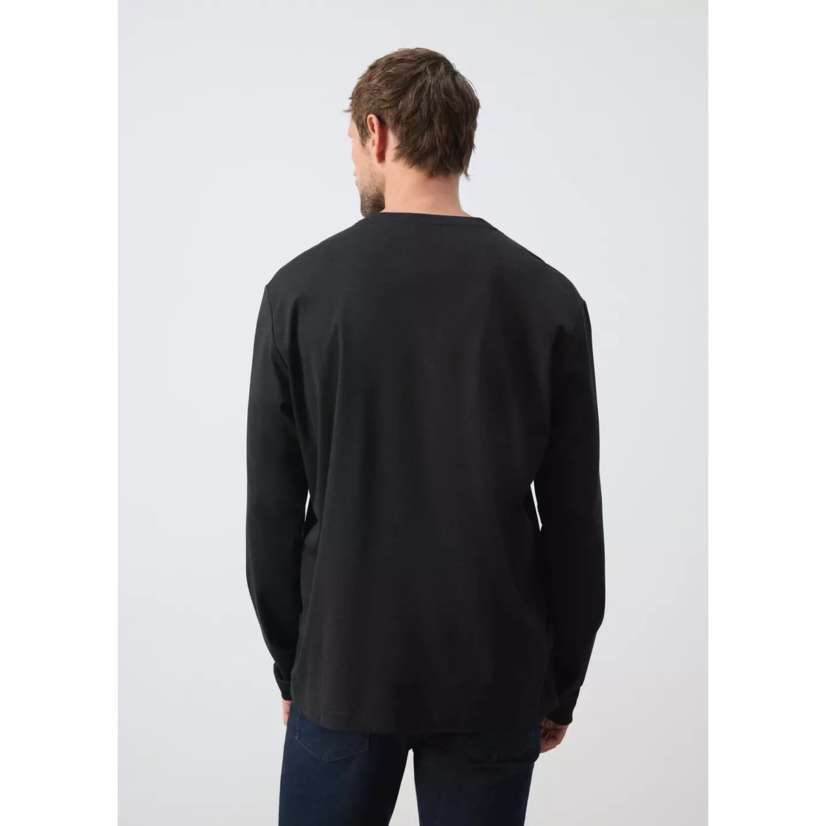 T-shirt 100 % coton regular-fit noir, MANGO MAN