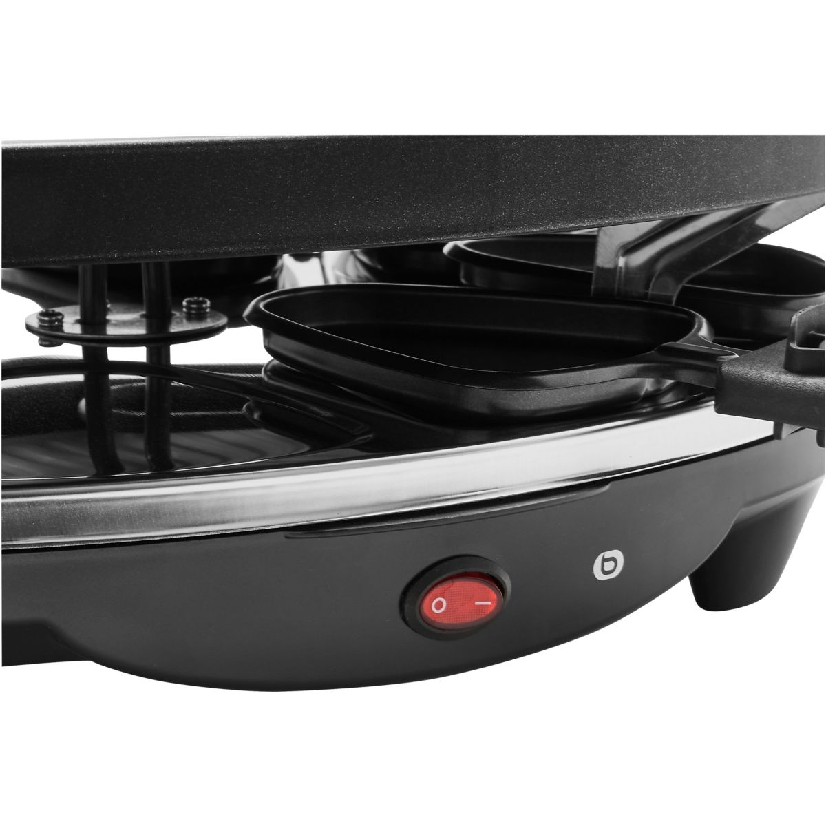 Raclette ERGP5 8 personnes 3 en 1 From'Party noir, ESSENTIEL B