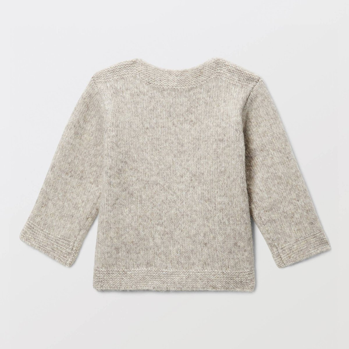 Pull col bateau intarsia beige chine, BOUT'CHOU