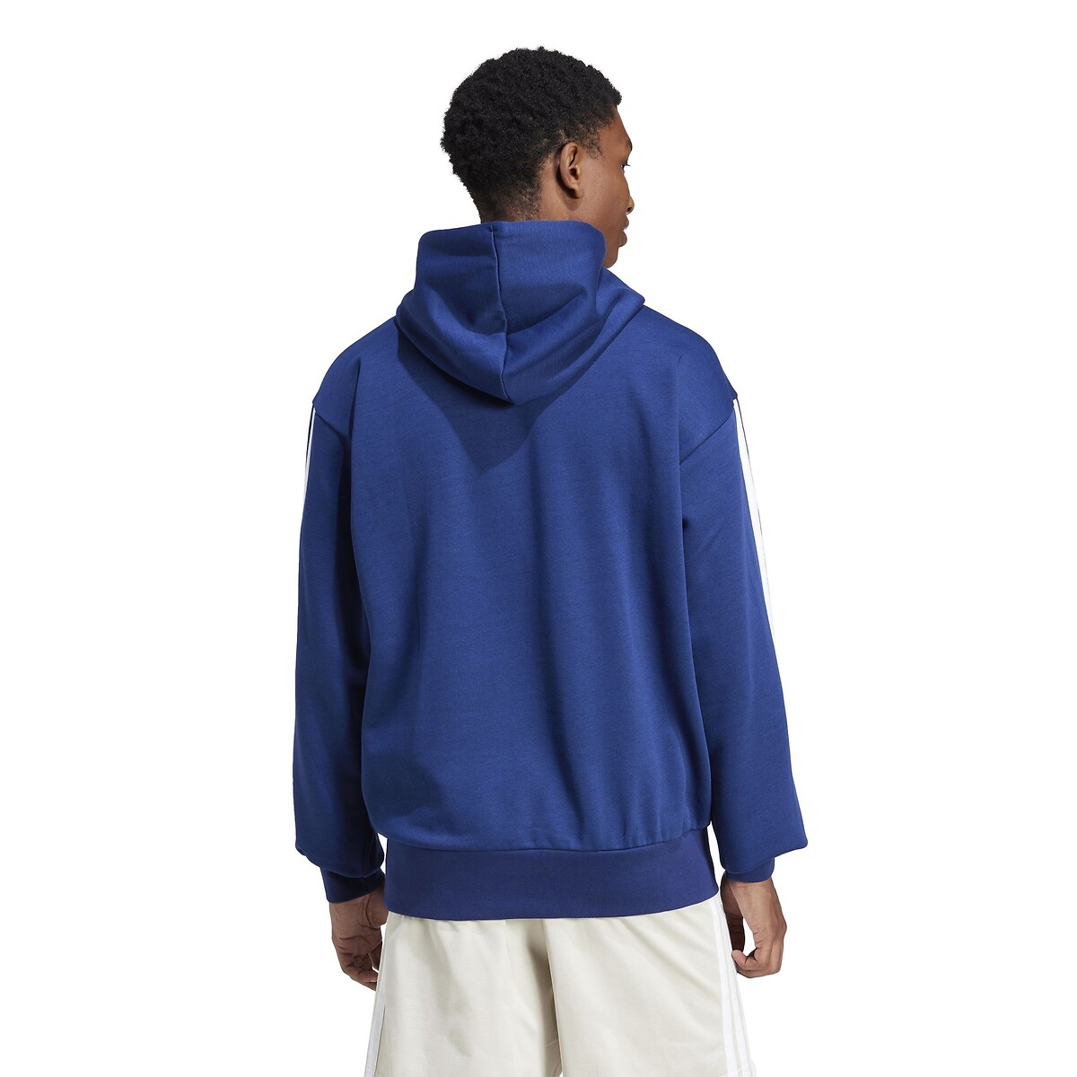 Sweat molleton à capuche Essentiel 3 bandes bleu, ADIDAS SPORTSWEAR