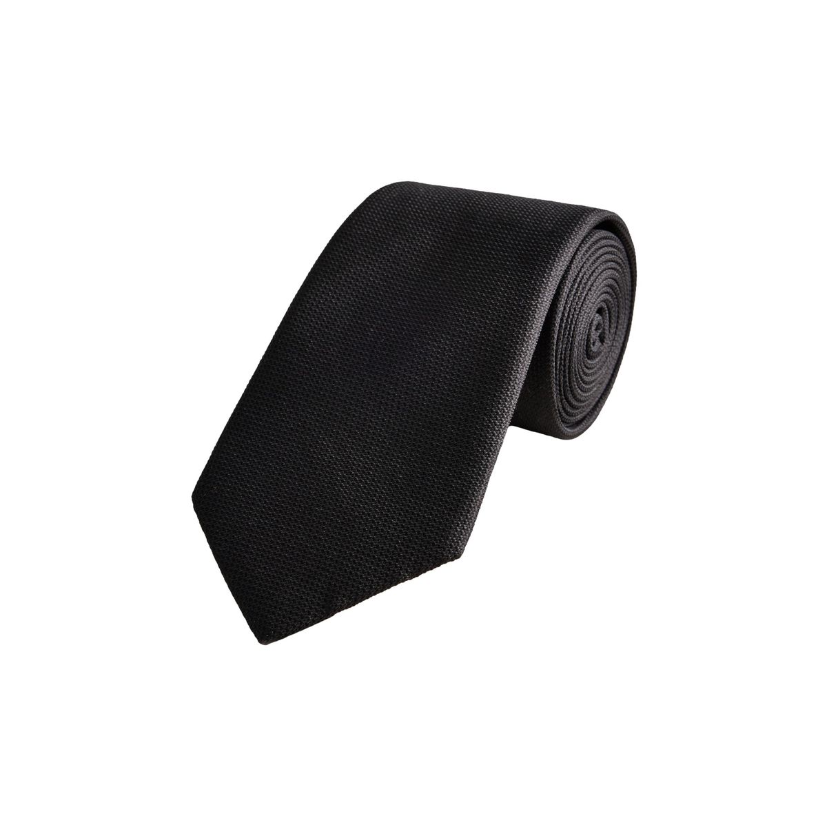 Cravate en soie signature noir, NEXT