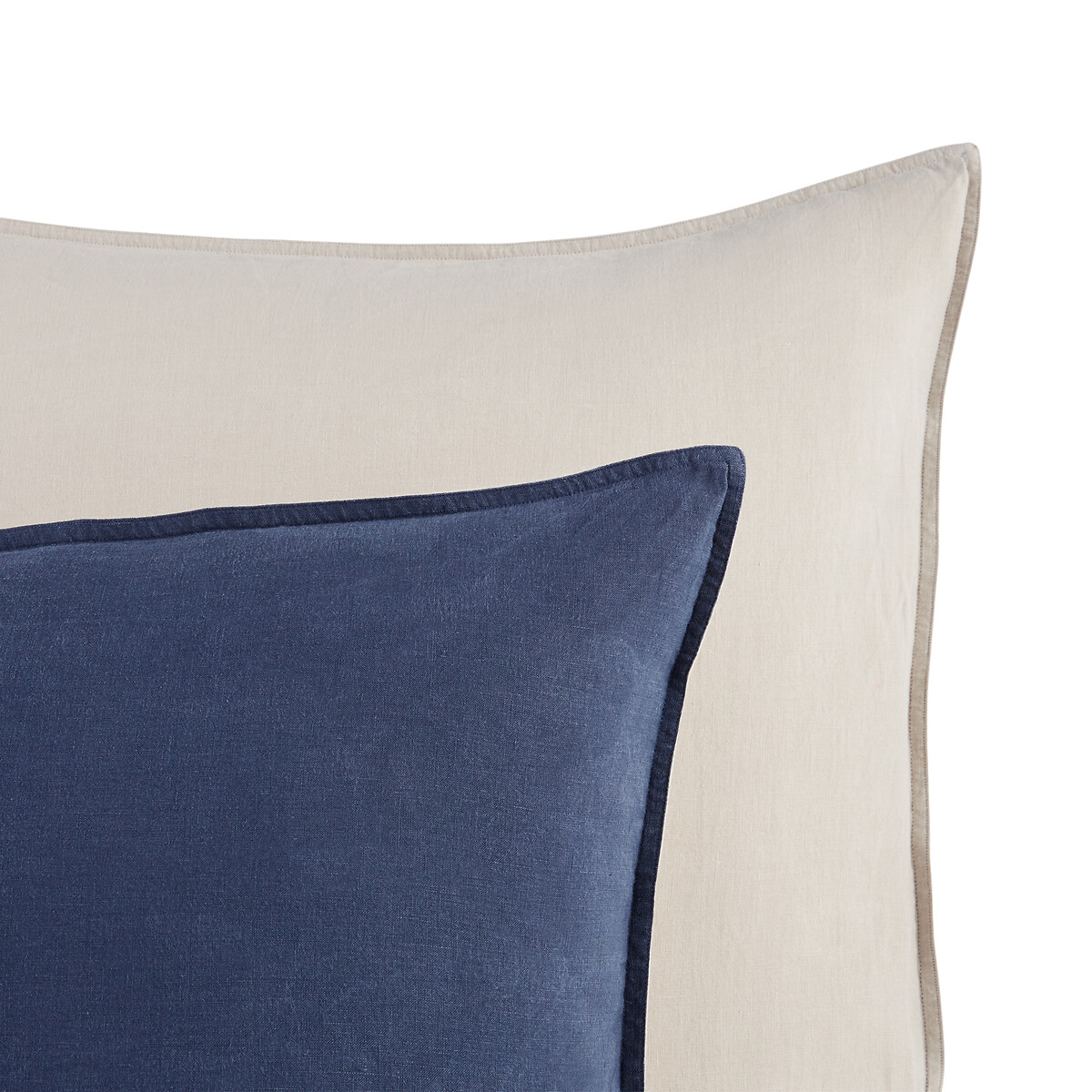 Elina Washed Linen Pillowcase natural/blue marl, AM.PM