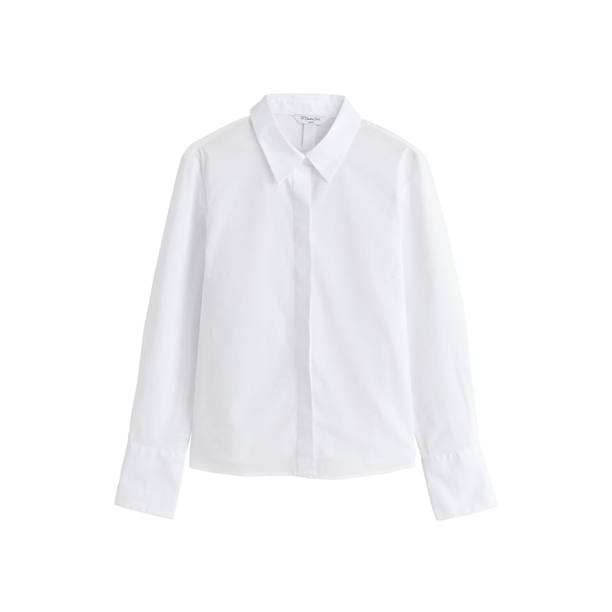 Chemise stretch à manches longues, lot de 2 bleu/blanc, NEXT
