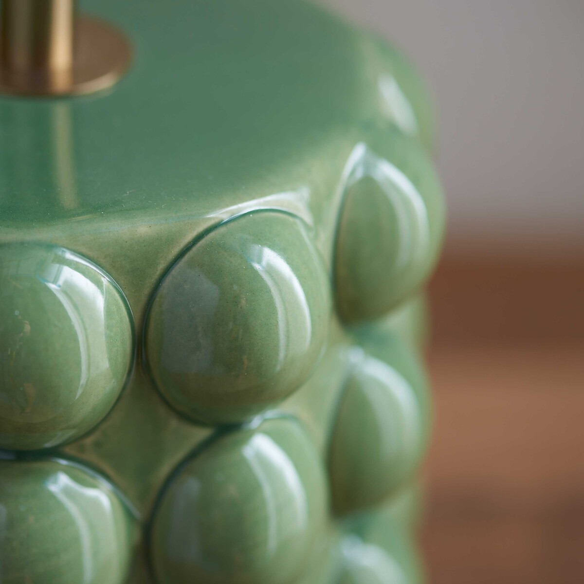 Bobble Table Lamp Base in Olive Green Glaze green, ÉDITÉ