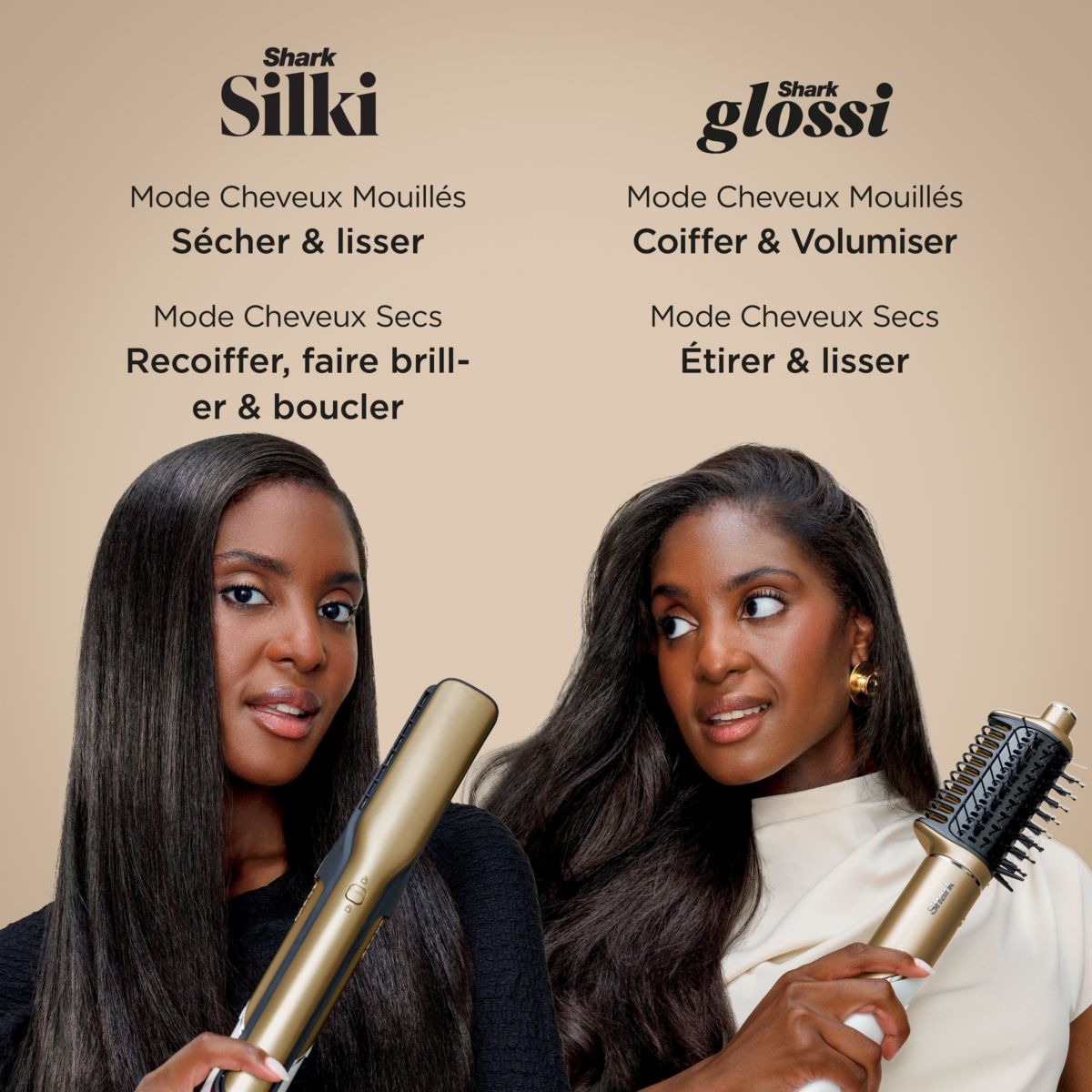 Fer multistyle Glam - Cheveux bouclés et crépus autres, SHARK