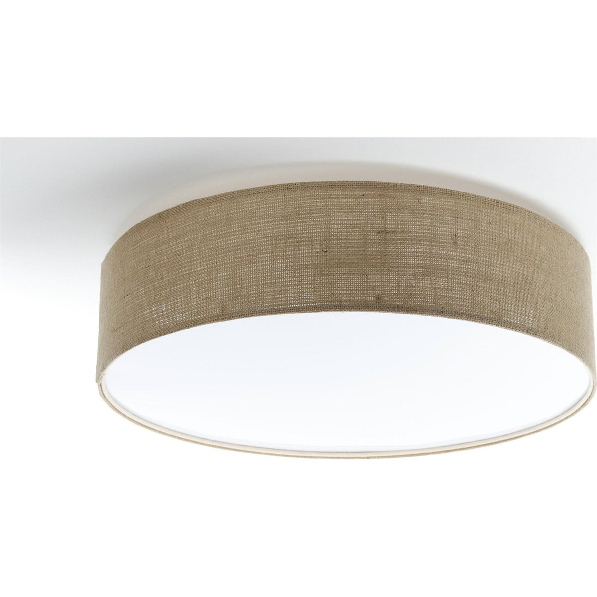Plafonnier rond en tissu Boho Elegant beige tissu structuré, BPS KONCEPT