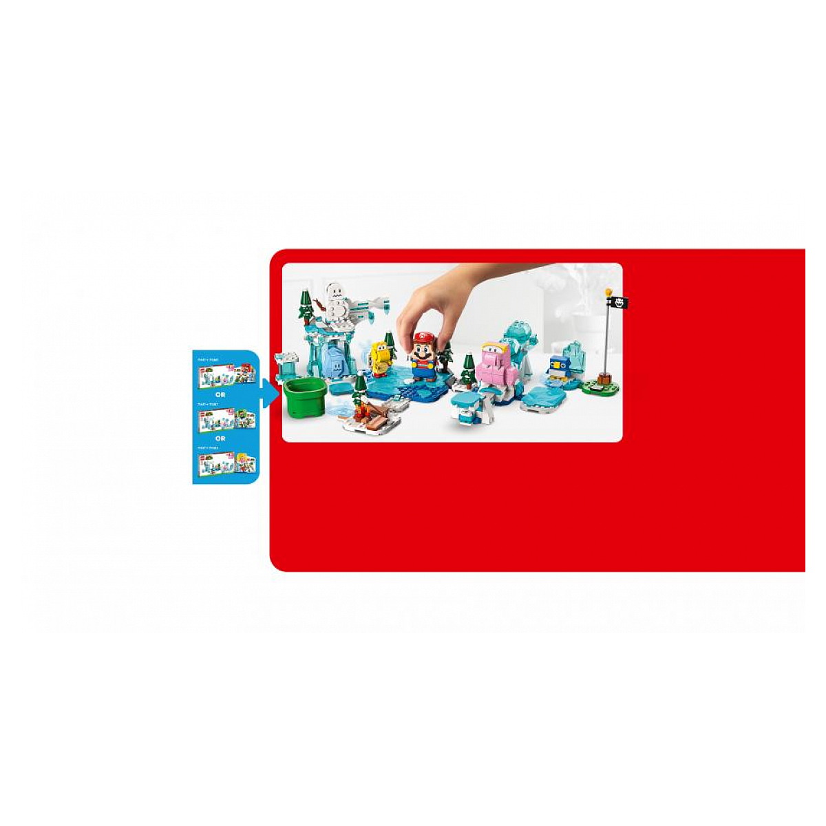 71417 Laventure dans la neige de Morsinet ® Super Mario couleur unique, LEGO
